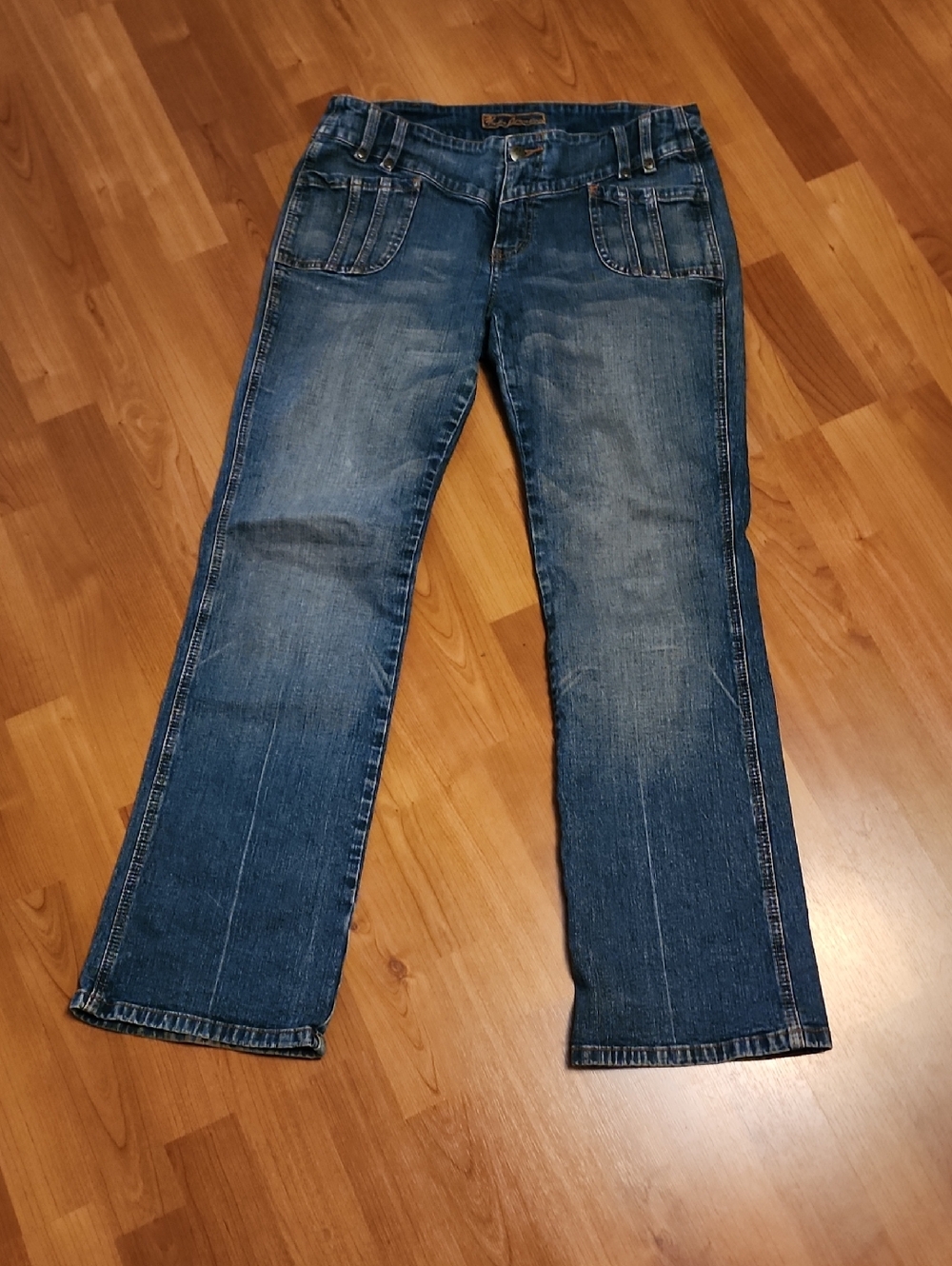 Blue Denim Jeans for Women - Casual Straight Leg
